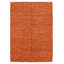 Tapisserie naturelle orange kilim 6 pi 9 po x 9 pi 7 po