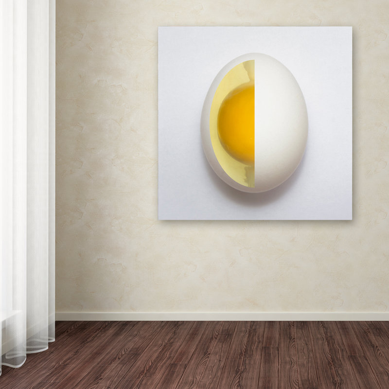 Wrapped Canvas Wall Art - Adelino Alves 'Inner Egg' Wall Art for Living Room, Bedroom, or Office Décor - 35x35, 35" H x 35" W