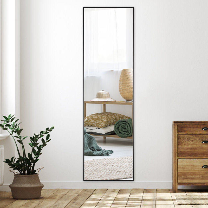 14 X 48 Inch Full Length Mirror, Large Dressing Mirror, Rectangle Hanging Mirror,  Wall Mounted Horizontal Or Vertical For Bedroom Living Room