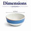 Bol non empilable en porcelaine de qualité supérieure TWISTER-BLUE-1519315412