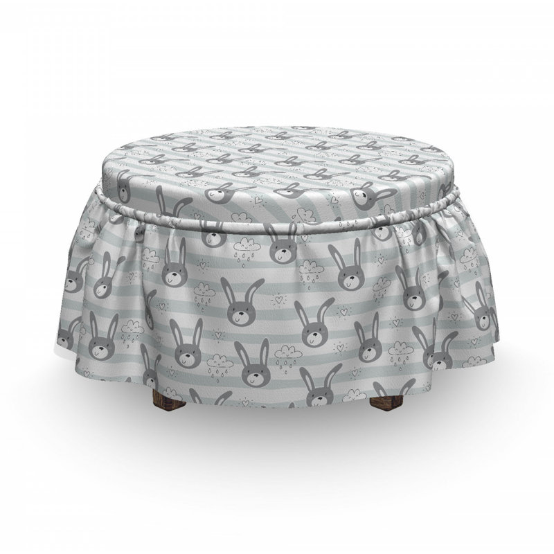 Housse pour repose-pieds Bunnies and Rains Clouds