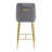 Maurilia Upholstered Counter Stool with Metal Frame-644608445-639066004