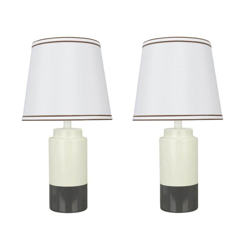 Ensemble de lampe de table 19" Harjo, Gris