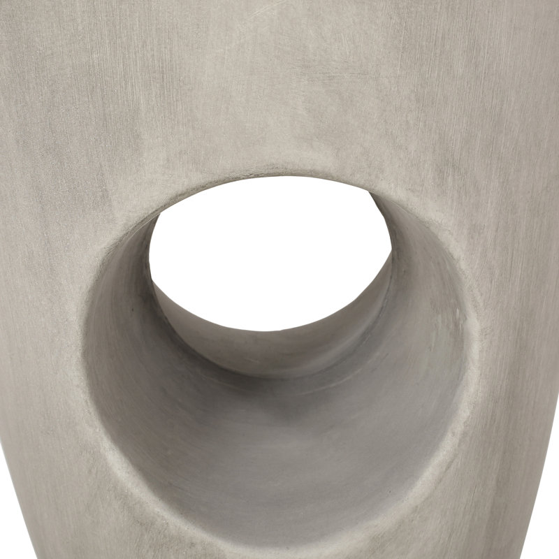 Table d'appoint d'extérieur en béton gris - Rehausse le décor et la fonction de la cour arrière