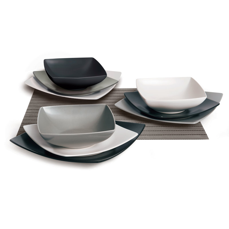 Eclipse 18 Piece Ceramic Dinnerware Set - Service for 6
