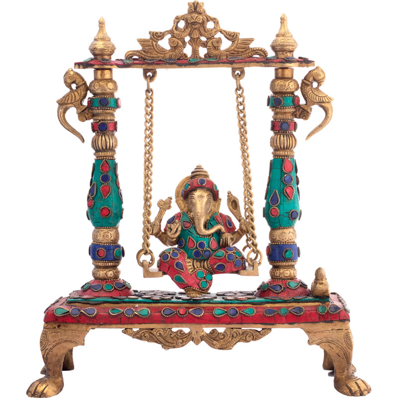 Lord Ganesha sur une balançoire