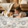 Modern Abstract Area Rug Non Slip Machine Washable Rugs Soft Low Pile Ultra Thin Floor Mat for Living Room, Bedroom