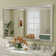 Amara Tempered Glass and Aluminum Alloy Framed French Cleat Mounted Wall Mirror