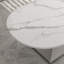 Table basse en pierre frittée avec base en acier inoxydable-69136202