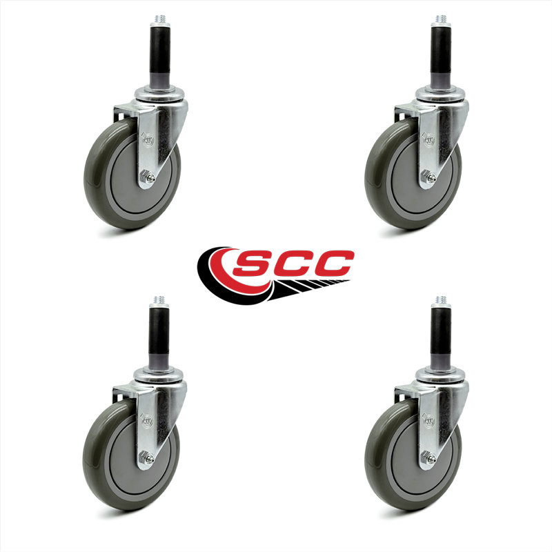 Expanding Stem Caster, Gray