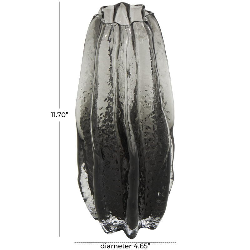 Dwyer Glass Table Vase, Black, Medium