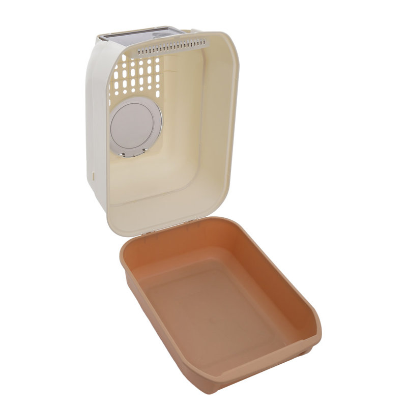 Polyethylene Plastic Enclosed Litter Box with Scoop