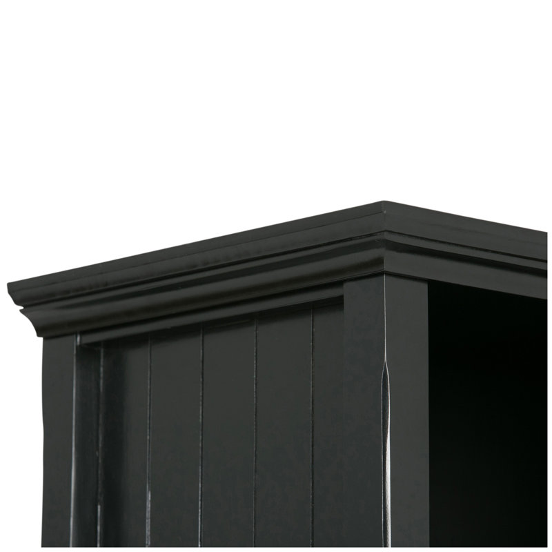 Acadian - Bibliothèque à 9 cubes et unité de rangement - Noir, Noir