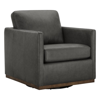 Bobbi Genuine Leather Swivel Chair