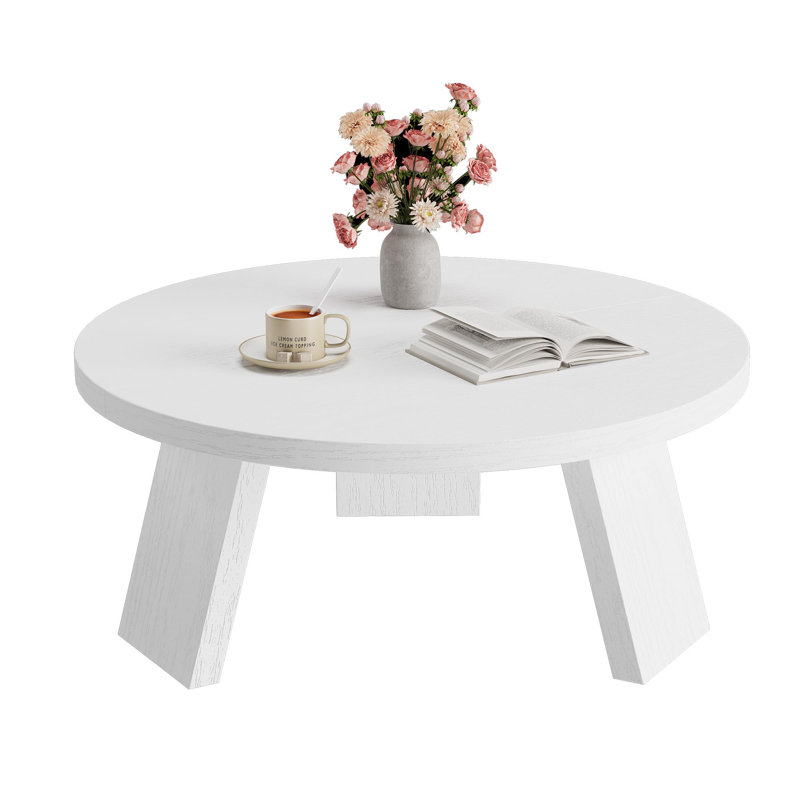 Coffee Table with Storage, White