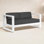 Camela 64.96'' Wide Straight Powder Coated Aluminum Loveseat with Sunbrella® Cushions