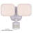 Kurtzig 2 Light LED Outdoor Motion Sensor Adjustable Security Flood Light White
