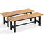 Banc d'extérieur en métal Latoysha-651590815