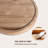 Christmas 10 Inch Round Wood Tray Bathroom Counter Organizer, Farmhouse Kitchen Decor With Feet, Water-Resistant Vanity Tray For Soap Dish Perfume Candle Sponge