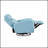 Luxury Blue Leather Glider Recliner With Swivel Motion, Solid Wood Frame, And High-Density Foam For Ultimate Comfort