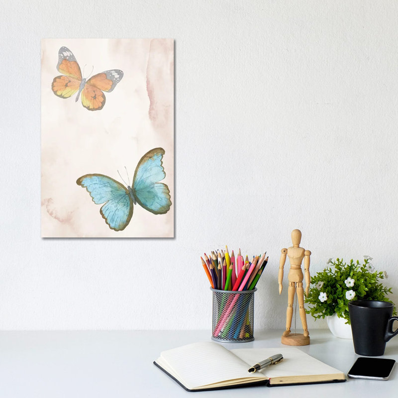Butterflies Exotic by Pixy Paper - Gallery-Wrapped Canvas Giclée on Canvas, Wrapped Canvas, 20.32 cm H x 30.48 cm W