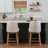 Tucker Cream Upholstered Counter Stools
