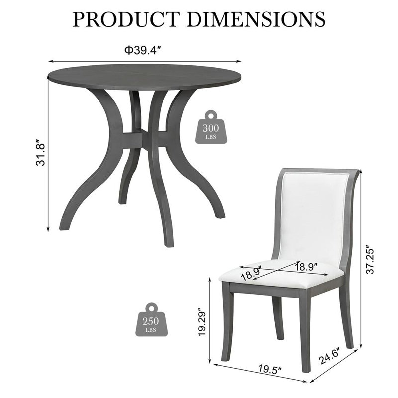 Elegant Oak Dining Set