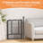 12 Panel Metal Exercise Pen With Door