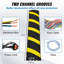 VEVOR 72" Rubber Speed Bump 2 Channel 22000 lbs Load Heavy Duty Speed Hump