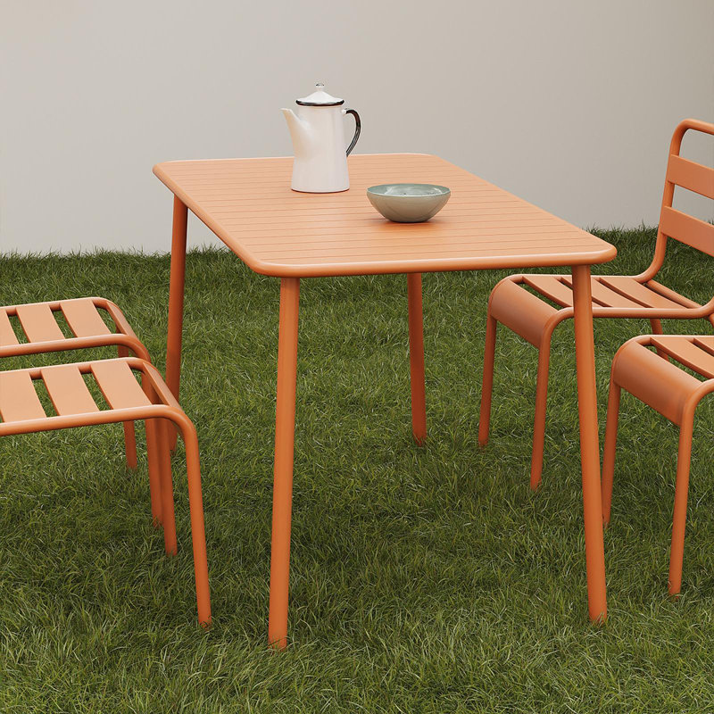 Table de salle à manger d'extérieur (rouge) Sella