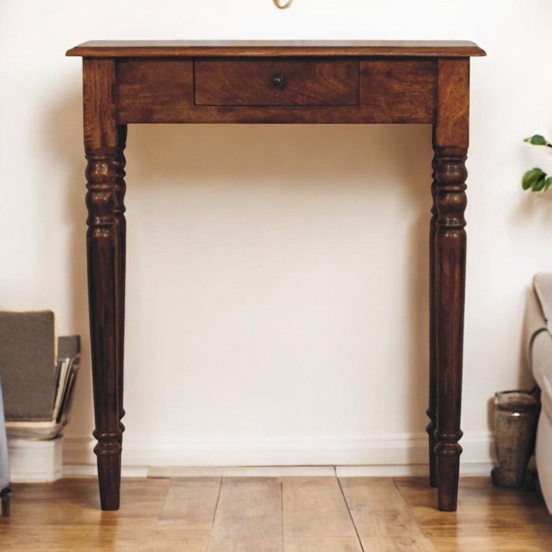 Console châtaignier 1 tiroir Turned Legs