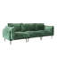  Canapé modulaire rembourré en velours de 111,02 po de largeur, 3 pièces-1071775361