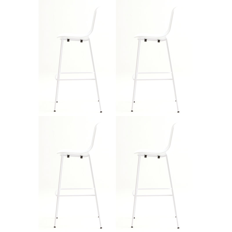 Holi Counter & Bar Stool, White, Bar Stool (30" Seat Height)