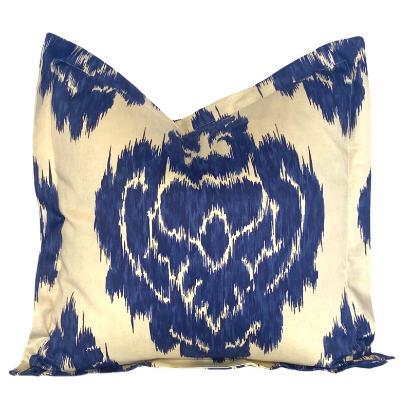 Damask Cotton Blend Reversible Pillow Cover