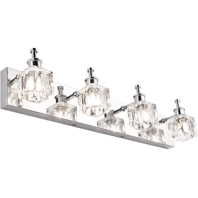 Éclairage pour meuble-lavabo 4 lumières Kynon, Chrome