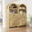 71" Tall Mid Century Arched Display Cabinet, Open Shelf Storage Cabinet For Dining Room-1227022788