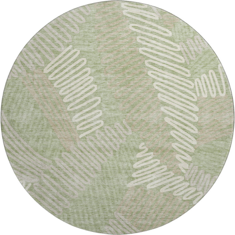 Premium Machine Washable Prisco Aloe Rug