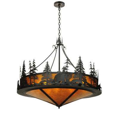 Lustre à niveaux 12 lumières unique Hibbs
