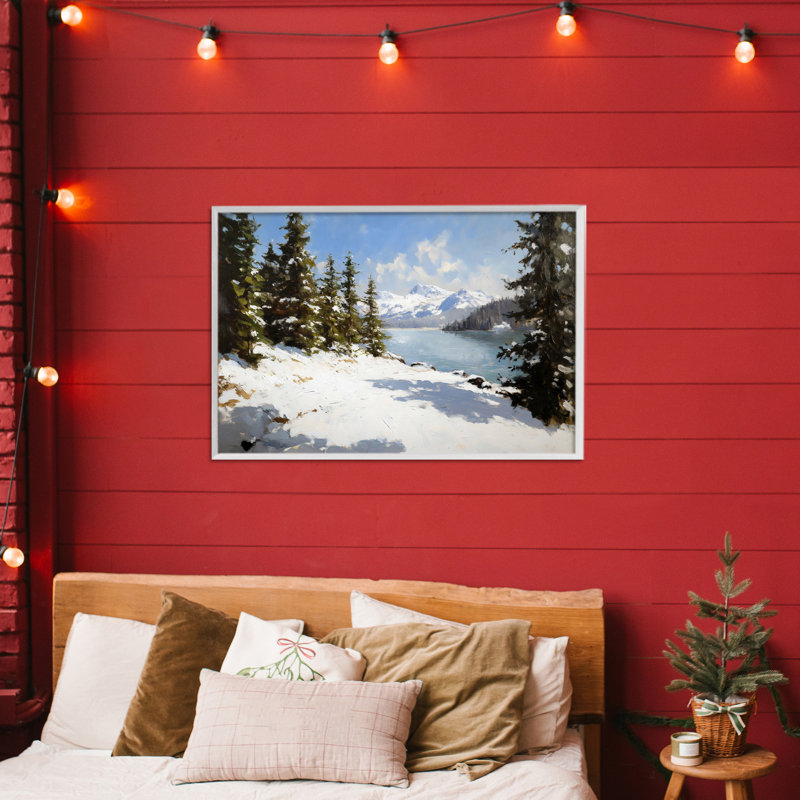 Estampe numérique du paysage Way Up North, design par Petal Prints Design, H 16 po x l 24 po