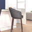 Tabouret de bar à dossier moyen de qualité commerciale avec pieds en bois de hêtre et dossier courbé-546541588-546541590-546541674