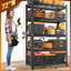 Étagère de garage, étagère en métal robuste à 5 niveaux, charge 5000 lb, étagères en acier et rangement avec tablette réglable, noir, support de rangement pour garage, sous-sol, entrepôt, rangement-703597990