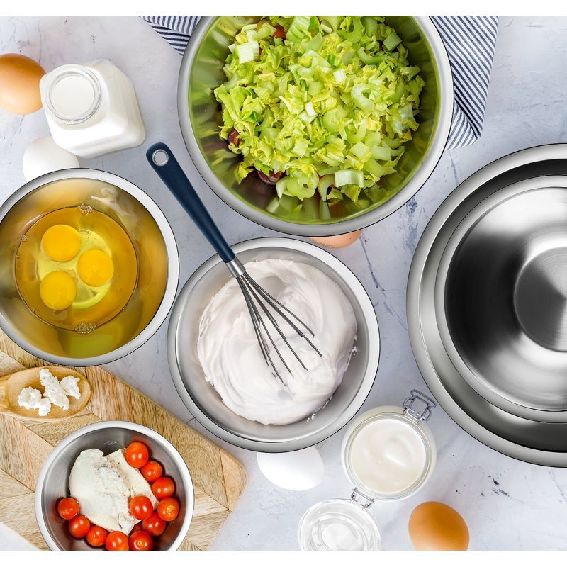 Stainless Steel 14 Piece Nested Mixing Bowl Set