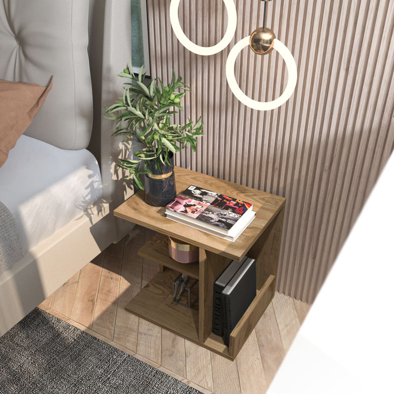 Table de nuit, Marron clair