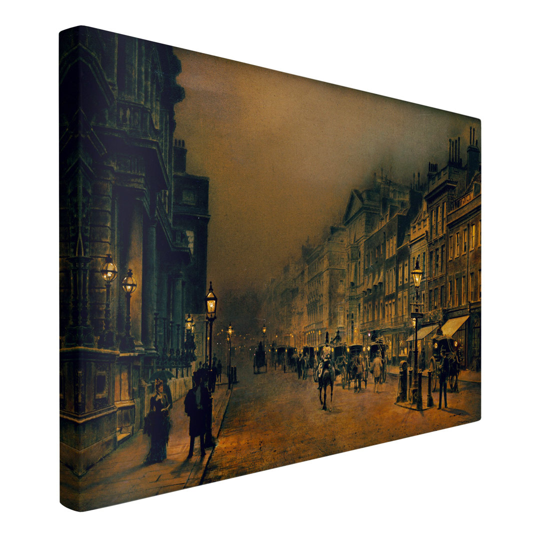 Leinwandbild St. James's Street von John Atkinson Grimshaw