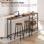 Console Rosellen de 63 po avec station de charge et tablettes de rangement