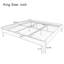 Structure de lit plateforme en bois de bambou sec de 15 pouces de hauteur, avec support en lattes de bois, style moderne et minimaliste, aucun sommier requis, assemblage facile-868214336-868214339