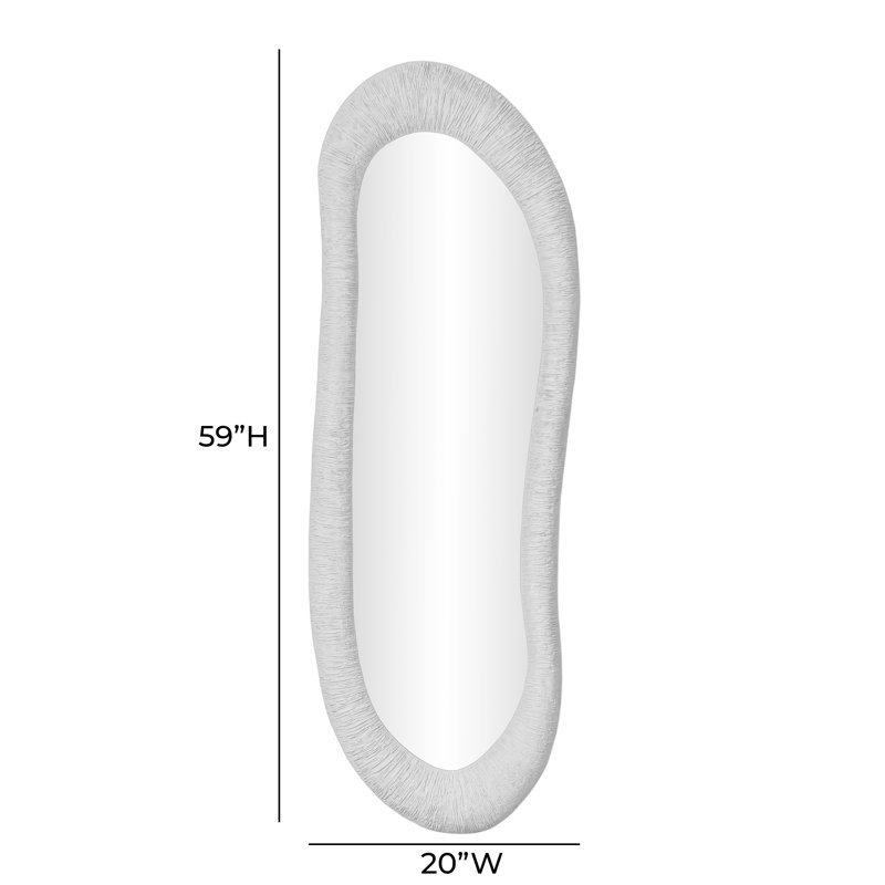 Oval Wall and Leaning Mirror