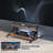 Vivo Heavy Duty Mobile TV Cart For 55" To 100" Screens With Dark Wood Shelves