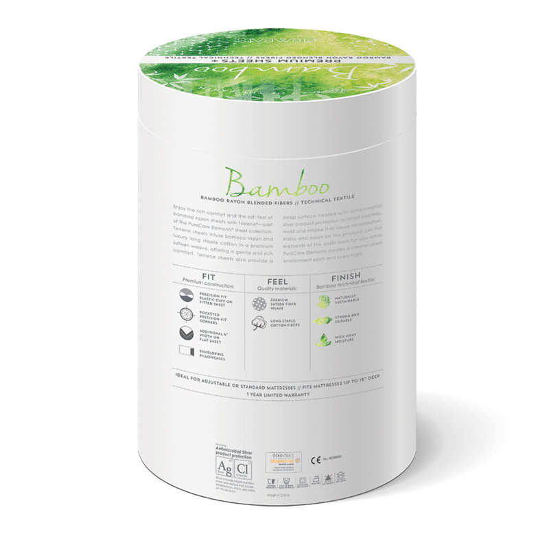 Twin Sand Bamboo Cotton Blend Sheet Set