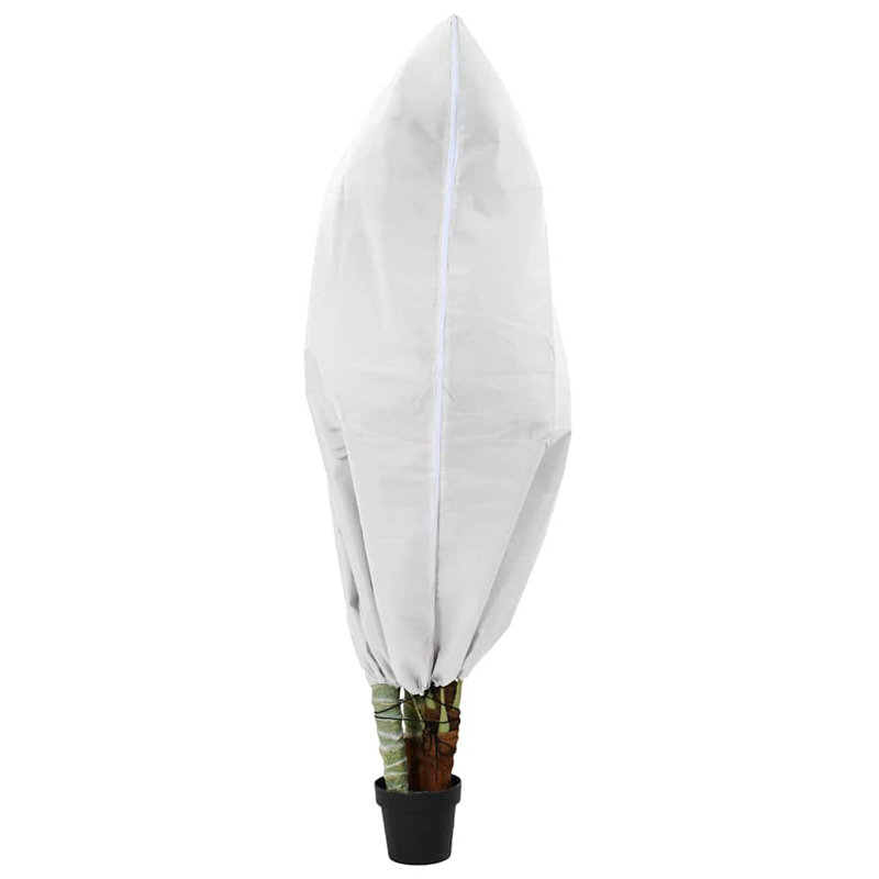 Vidaxl Frost Protection Plant Fleece Covers 5 Pcs White 1.55 X 1.55 M, 155cm W x 155cm D, White